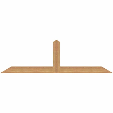 Ekena Millwork Portland Smooth Timber Gable Bracket, Western Red Cedar, 60"W x 17"H x 1 1/2"D x 3 1/2"F, 7/12 Pitch GBW060X17X0204POR00SWR